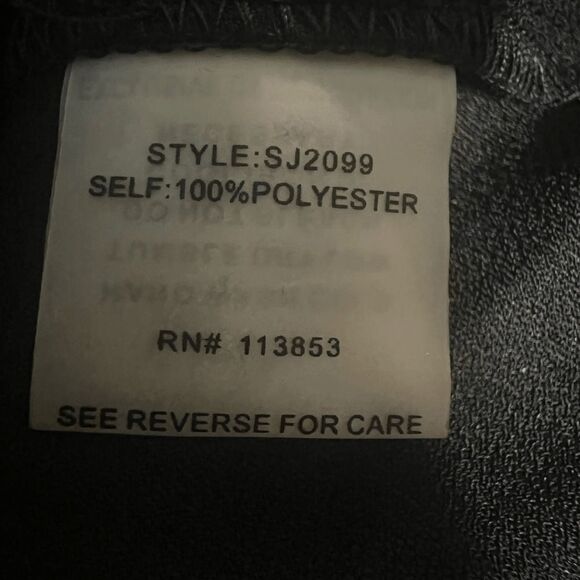 Sugar + lips black mock neck zip up lightweight shirt jacket size XS mobwife - Picture 7 of 7